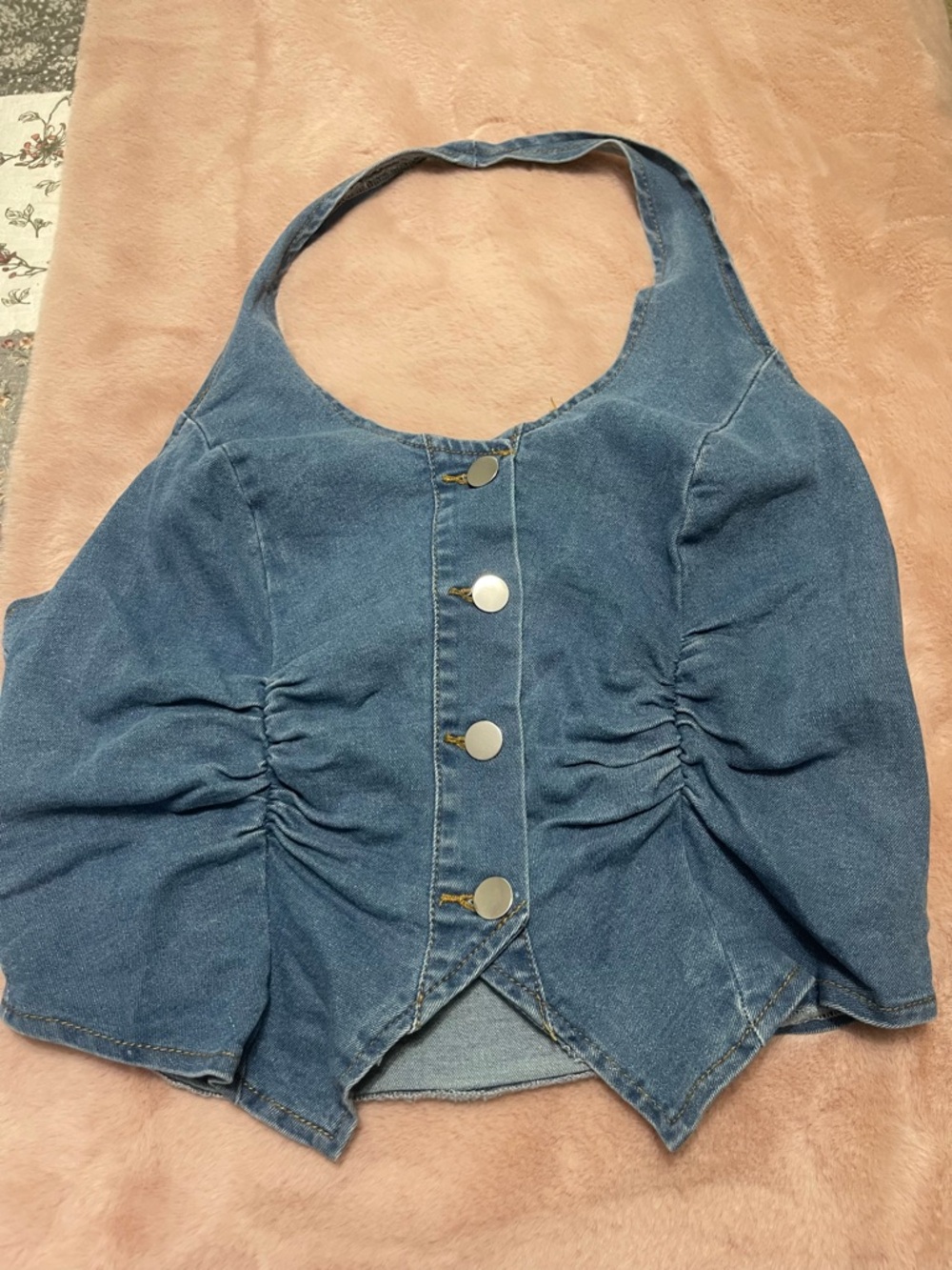 Women’s Denim Halter Top